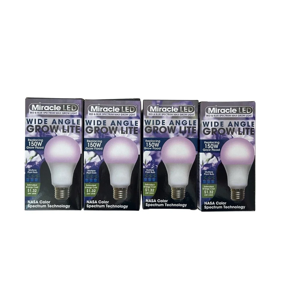 Miracle LED Single Socket (4) Indoor Greenhouse String Lighting Kit New‎ In Box
